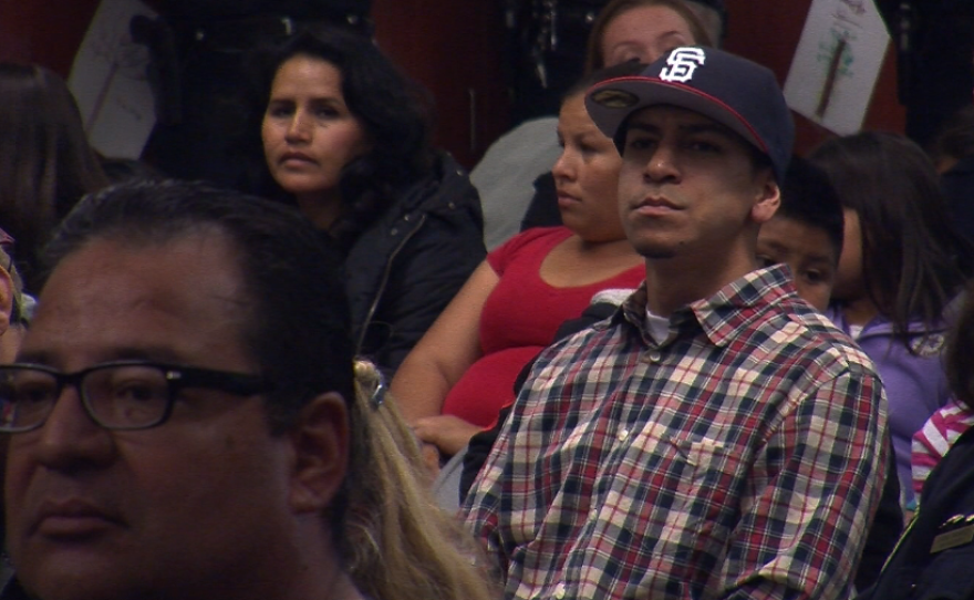 About 200 City Heights residents attended police Chief Zimmerman's town hall meeting on March 26, 2014.