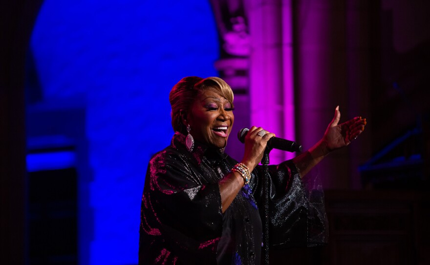 Patti LaBelle performing with the American Pops Orchestra at National United Methodist Church in Washington, D.C.