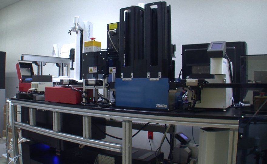 The "digital-to-biological converter" is seen in the labs of Synthetic Genomics, May 31, 2017.