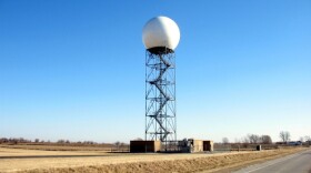 This NEXRAD radar tower is located in central Illinois. It's part of a network of sensors that help scientists track and predict tornadoes and other weather. Scientists want to supplement this system with an even more precise tracking system to help them become better at predicting severe weather.