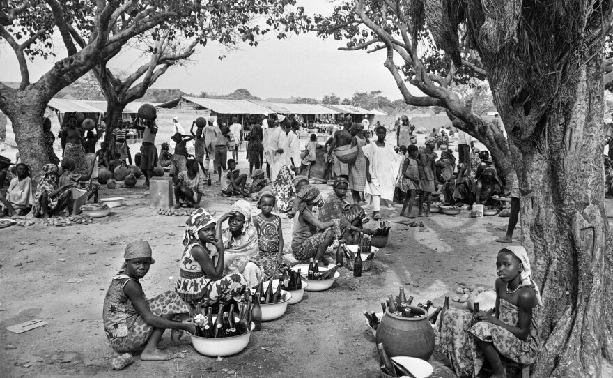 Bottles of Coca-Cola are sold at a market in Northern Cameroon.