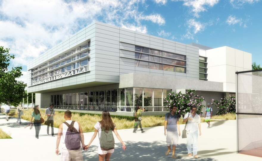 Artist rendering of the new Mesa College Exercise Science Center.