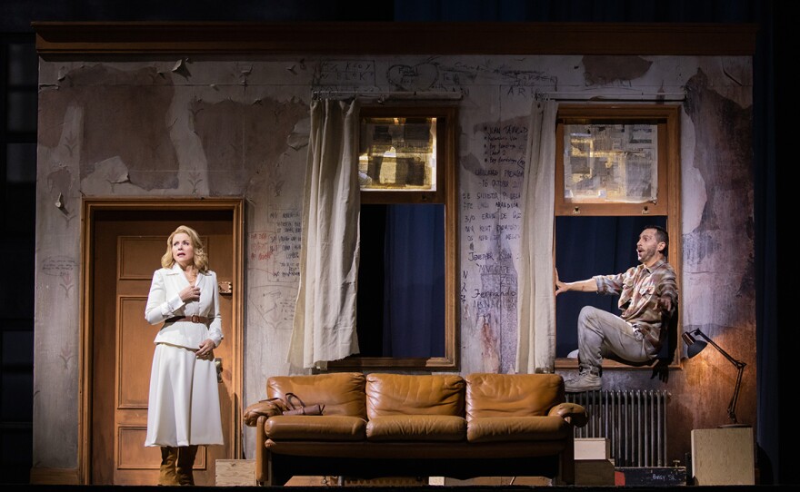 Renée Fleming as Clarissa Vaughan and Kyle Ketelsen as Richard in Kevin Puts's "The Hours."