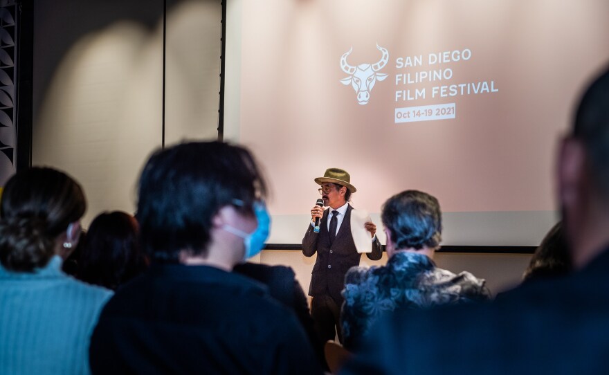 Benito Bautista at the 2021 Magic Hour event to kick off the San Diego Filipino Film Festival. Sept. 2021