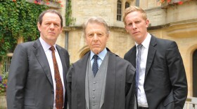 Left to Right: Kevin Whately as Inspector Lewis, Edward Fox as Dr. Yardley, and Laurence Fox as DS James Hathaway. Kevin Whately and Laurence Fox return for a sixth and final season of the popular detective series, set in the seemingly perfect academic haven of Oxford.