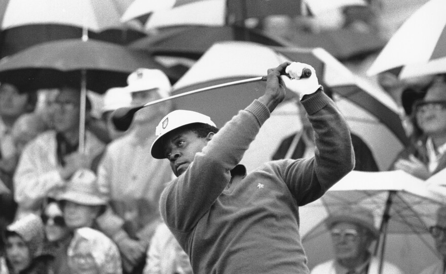 Lee Elder at the Masters golf tournament in Augusta, Ga., April 1975.