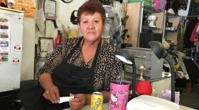 Berta Aceves at her store in El Paso, Texas.