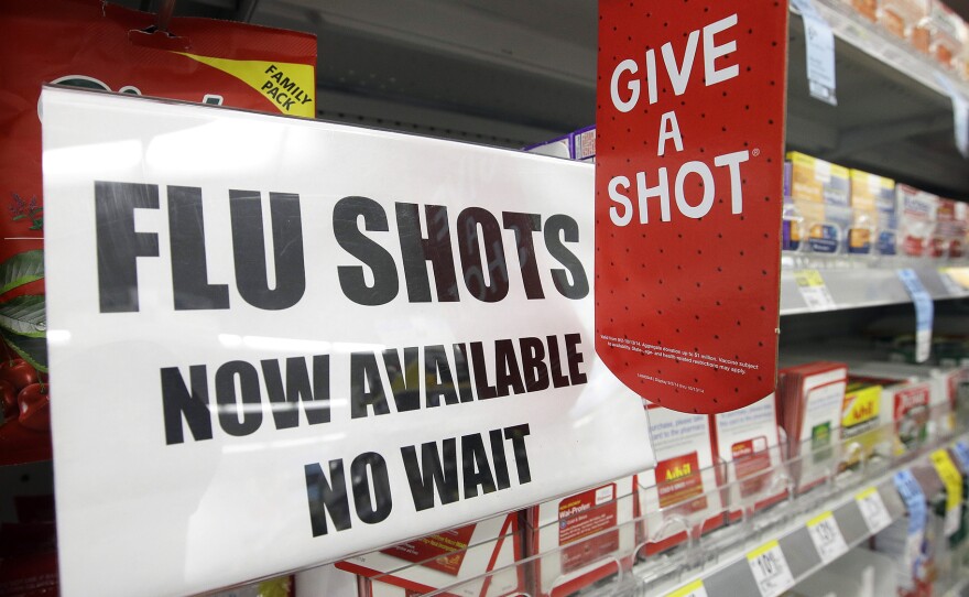 The start of flu season is still weeks or months away, but you can get a flu shot now at many pharmacies. "It's a way to get people into the story to buy other things, says Tom Charland, an analyst who tracks the walk-in clinic industry.