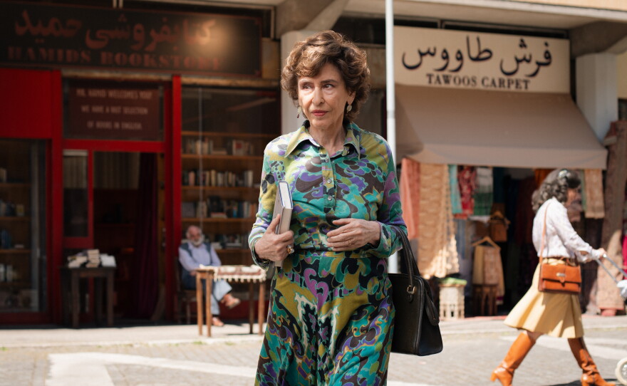 Azar Nafisi on the set of Eran Riklis' Reading Lolita in Tehran