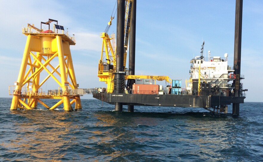 Industrial painter Maximo Decaba was one of four painters who worked on the first offshore wind farm in the U.S. He says the opportunity changed his life.