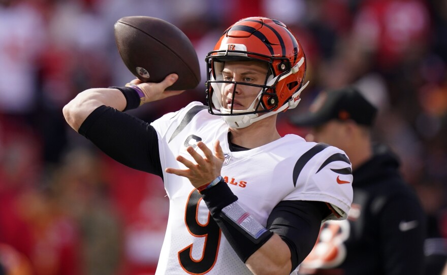 Cincinnati Bengals quarterback Joe Burrow, 25, is in his second season in the NFL.