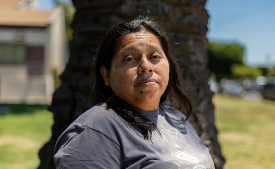 Sandra Barreno at Harvard Park, Los Angeles, on July 13, 2023.