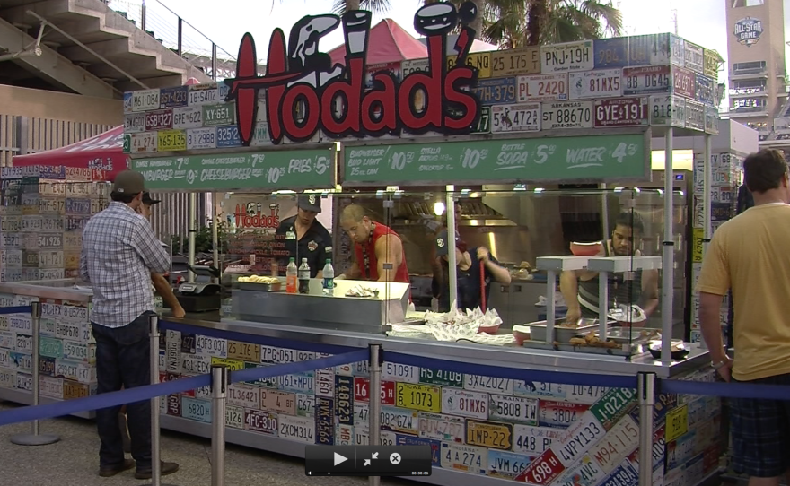 Hodad's burger stand pictured at Petco Park in their Park at the Park location, Aug. 17, 2015.