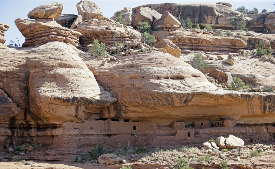 The Moon House is a stunning structure created by the Ancestral Puebloans in the 13th century. It's located on Cedar Mesa, in the McCloyd Canyon, part of the new Bears Ears monument.