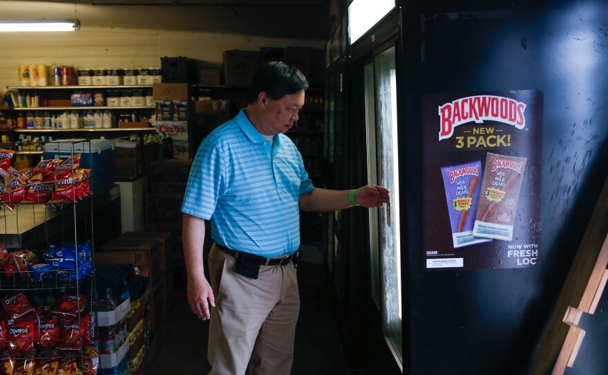 Kim Ma grocery store used to be owned by Raymond Wong's (pictured) parents. He grew up there — literally. His family lived in the back of the store.