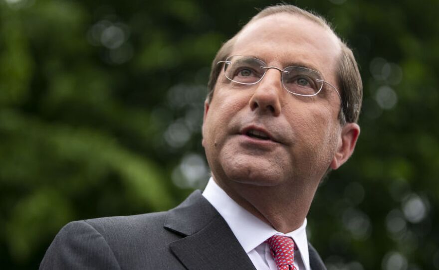 Alex Azar, secretary of Health and Human Services, announced a new rule requiring drugmakers to publish drug list prices in TV ads.