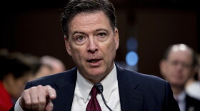 Former FBI director James Comey speaks during a Senate Intelligence Committee hearing on Capitol Hill, Thursday, June 8, 2017. 