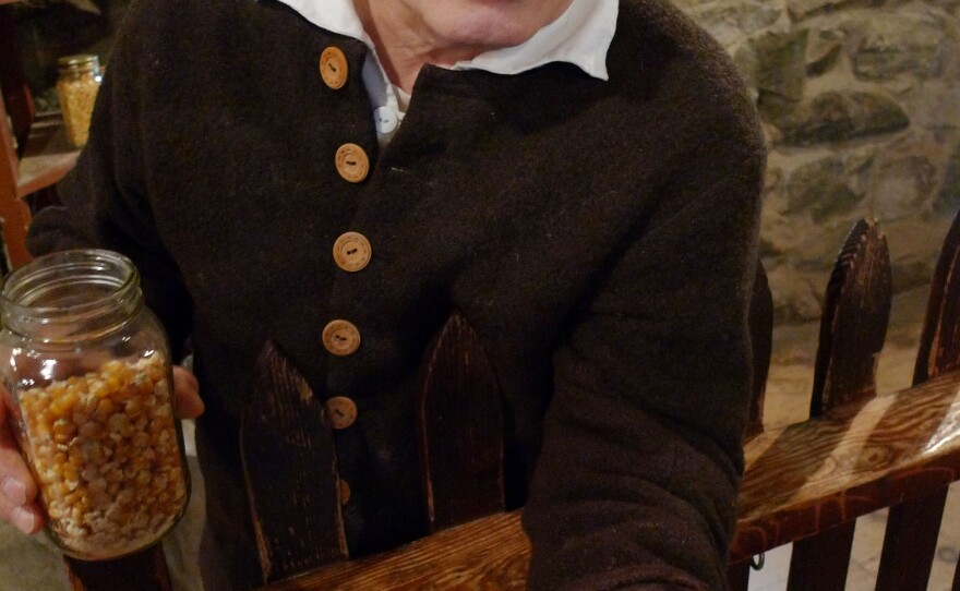 Miller Richard Gnatowski makes the cornmeal that the Wayside Inn uses in its Indian Pudding.