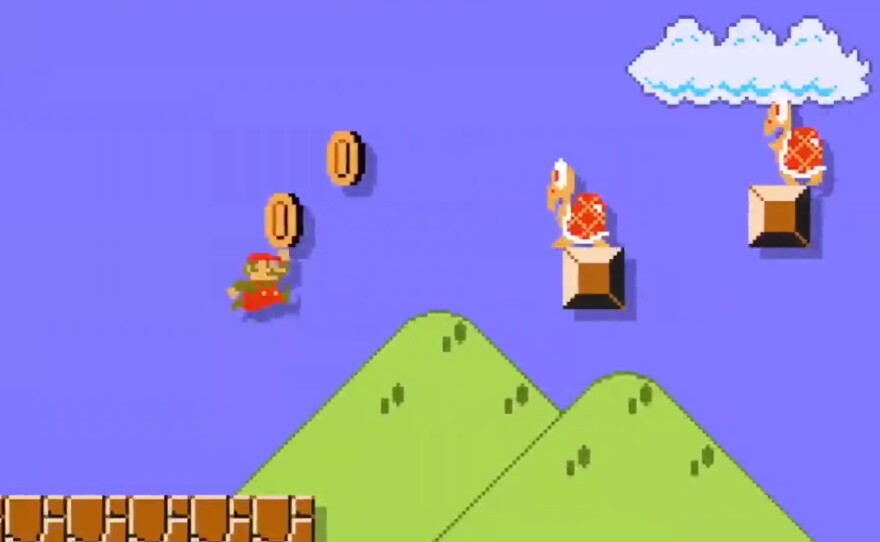 A screenshot of Nintendo's video commemorating Super Mario's the 30th anniversary.