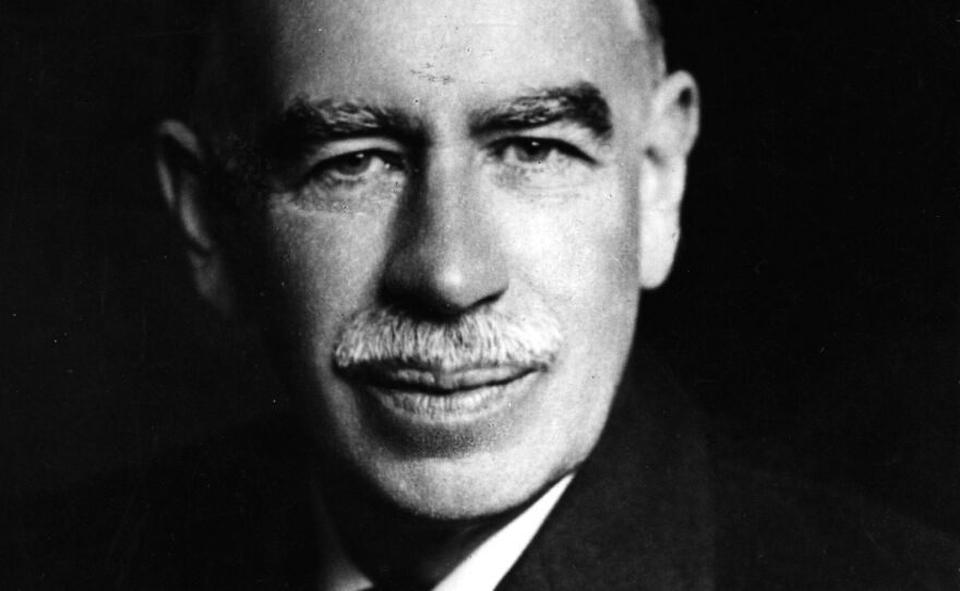 circa 1940: English economist John Maynard Keynes, (1883 - 1946)