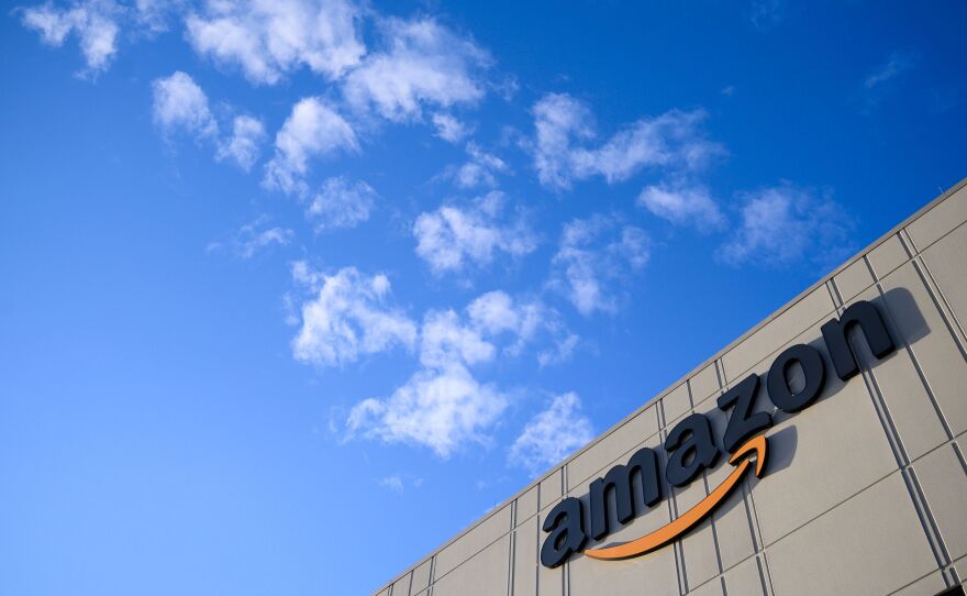 Some workers at Amazon warehouses such as this one in the Staten Island borough of New York City have been trying to organize, facing stiff opposition from the company. Amazon workers in Alabama have now petitioned to form a union.