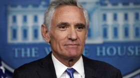 In this Sept. 23, 2020, file photo White House coronavirus adviser Dr. Scott Atlas speaks during a news conference in the James Brady Press Briefing Room of the White House in Washington.