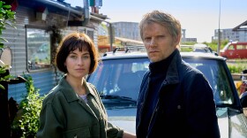 Maimie McCoy as Lucienne Hassel and Marc Warren as Piet Van der Valk