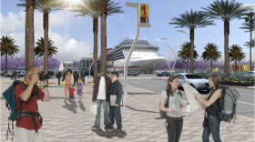 A rendering of Phase 1 of the North Embarcadero Visionary Plan. The project was given final approval by the Coastal Commission on April 13, 2011. 