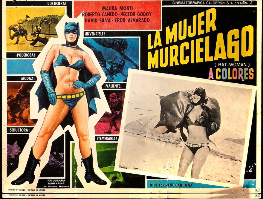 Rene Cardona's 1968 film "The Batwoman" starring Maura Monti will be the Friday night midnight movie at the TCM Classic Film Festival.