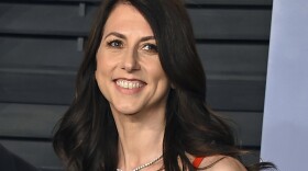 In this March 4, 2018 file photo, then-MacKenzie Bezos arrives at the Vanity Fair Oscar Party in Beverly Hills, Calif. 