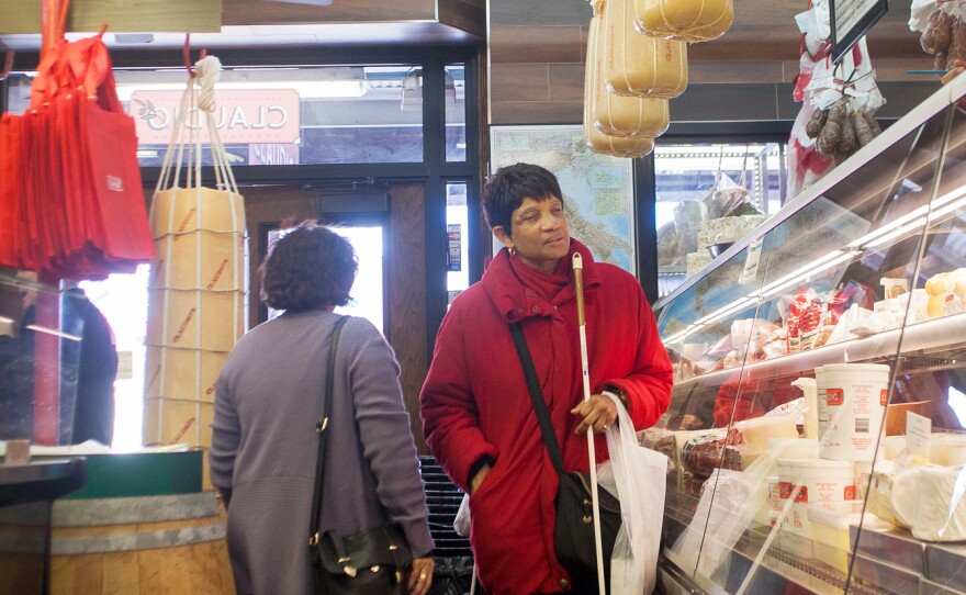 The group's tour of Philadelphia's Italian Market includes a stop at Claudio's, a store that sells imported Italian fares.