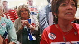 People attend the victory celebration for Republican Florida Governor-elect Rick Scott in November 3, 2010 in Fort Lauderdale, Florida. Scott beat his opponent Democratic Alex Sink.