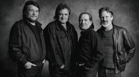 (L to R) Pioneering outlaw country music supergroup, The Highwaymen, featured Waylon Jennings, Johnny Cash, Willie Nelson and Kris Kristofferson.