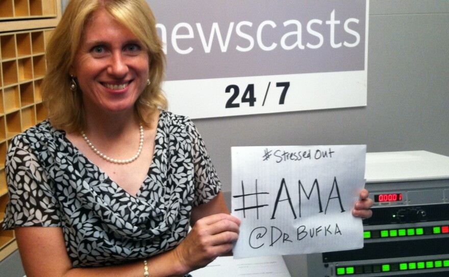 Psychologist Lynn Bufka tackled a wide range of questions about how to cope with stress during an online chat Friday.