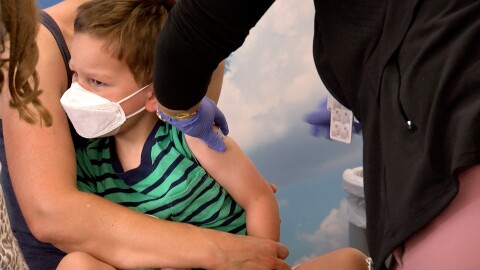 Children get vaccinated for COVID-19