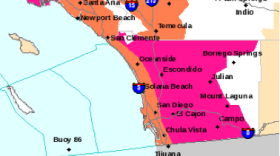 A red flag warning has been extended across San Diego County until 5 p.m. Thursday, May 15.