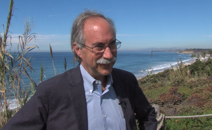 Del Mar City Councilman Dave Druker on the bluffs overlooking the North County beach community, Nov. 7, 2017.