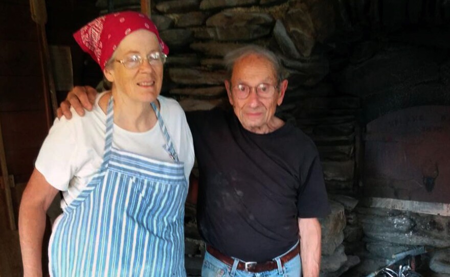 Jules Rabin, 90, and his wife, Helen, 73, have been baking bread in their backyard oven for nearly 40 years.