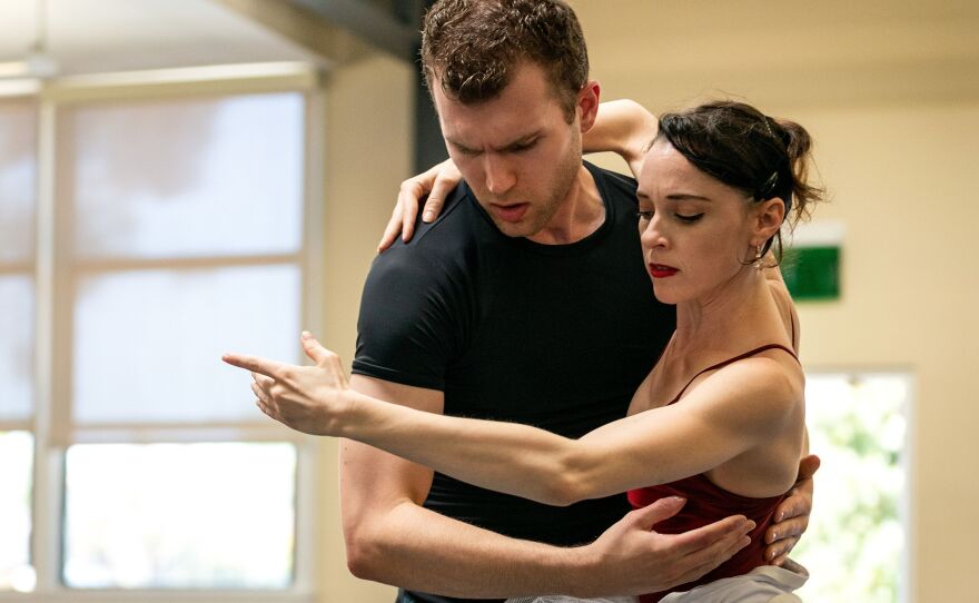 A 2019 photo from San Diego Ballet's "Romance: En Pointe!"