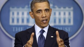 President Obama speaks to reporters Friday at the White House after he met with congressional leaders regarding the sequester. "Even with these cuts in place, folks all across this country will work hard to make sure that we keep the recovery going," said Obama. "But Washington sure isn't making it easy."