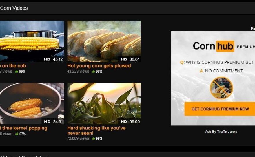 For April Fools' Day, the adult website Pornhub adopted a new name — Cornhub — and changed its approach to content.