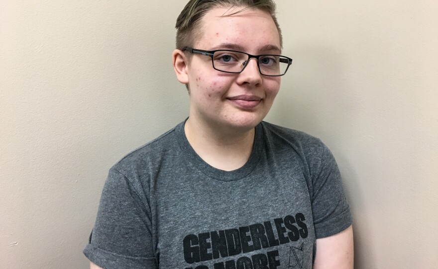 Bjorn Mustard of Chesapeake, Va., says he felt depressed before coming out as transgender.