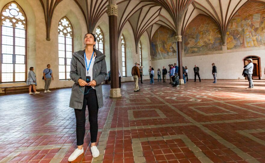 Interior view of Malbork Castle