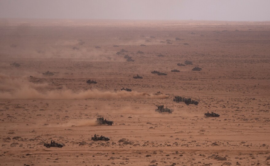 FILE - U.S and Moroccan military forces take part in the 20th edition of the African Lion military exercise, in Tantan, south of Agadir, Morocco, Friday, May 31, 2024.