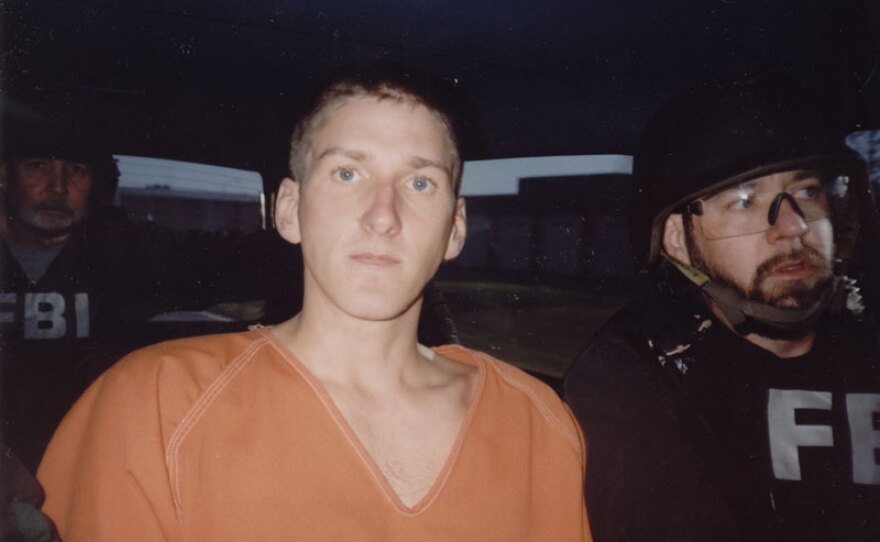 Timothy McVeigh in custody after the Murrah Federal Building bombing. (undated photo)