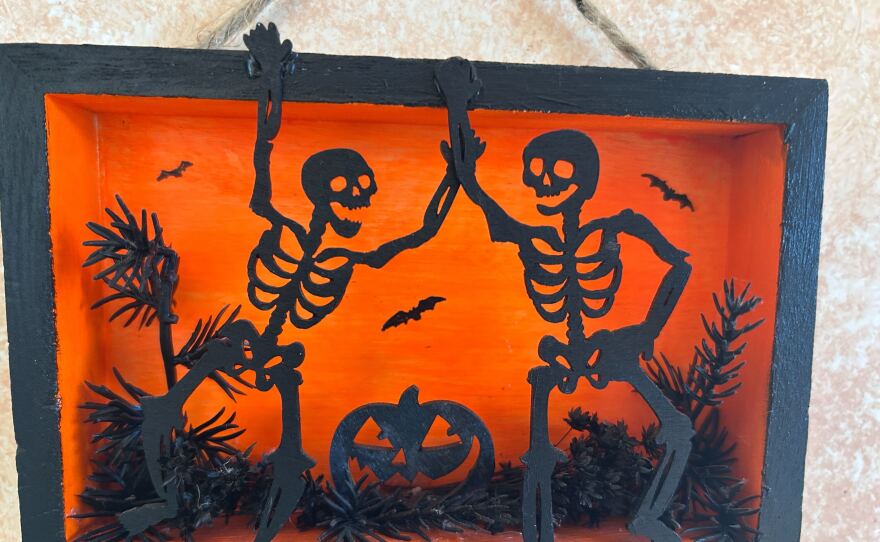 Shadow box art from Pia Thrasher of Her Dark Half. She will be vending at this year's Fright-Mart. Oct. 6, 2025