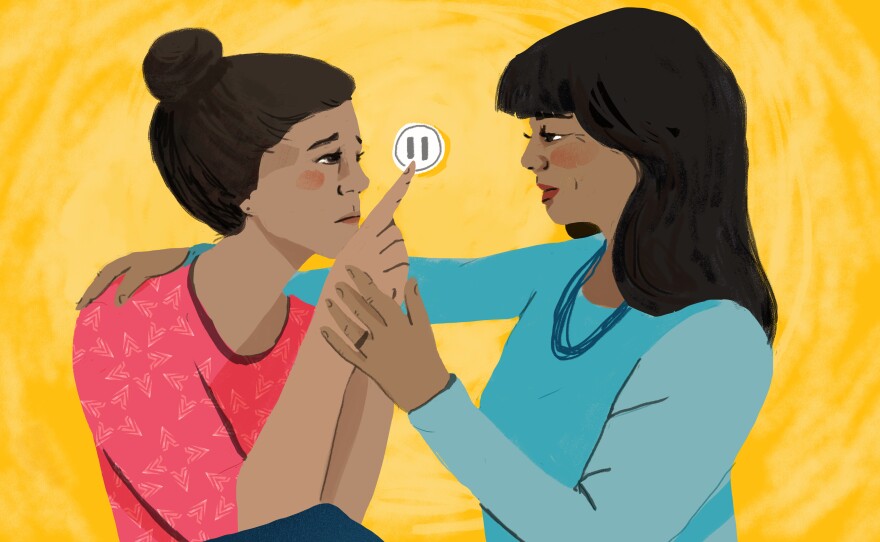 Parents can phrase advice to their teens about coping with stress in ways that also help teenagers imagine the perspectives of others.