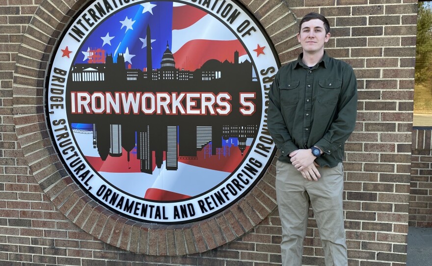 Alex Barham, an instructor with Ironworkers 5 in Maryland.