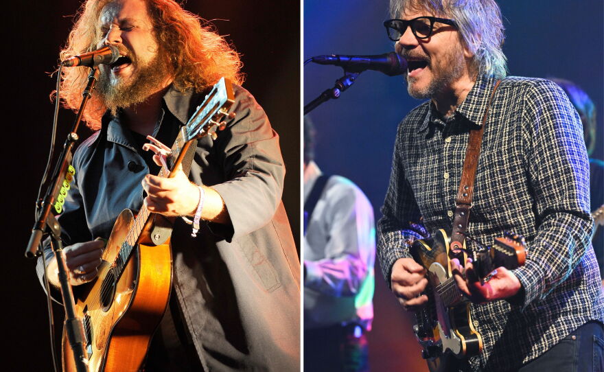 Jim James of My Morning Jacket (left) and Jeff Tweedy of Wilco both went on to develop a deep relationship with the strange and psychedelic musicianship of the Grateful Dead.