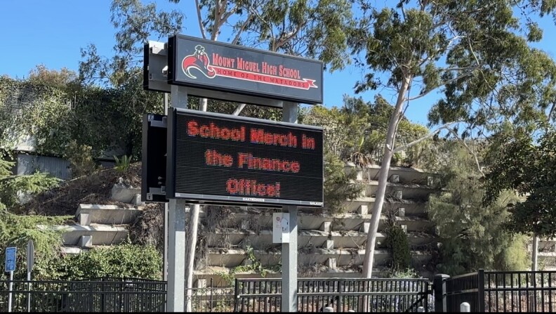 Mount Miguel High School in Spring Valley is one of nine high schools in the Grossmont Union High School District that pivoted its teacher librarian into the classroom this school year.